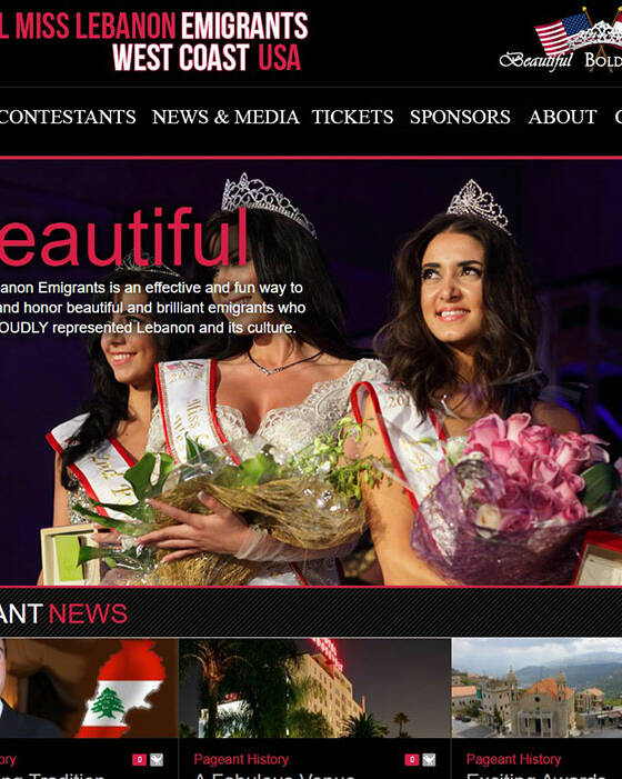 Miss Lebanon Emigrants West Coast USA